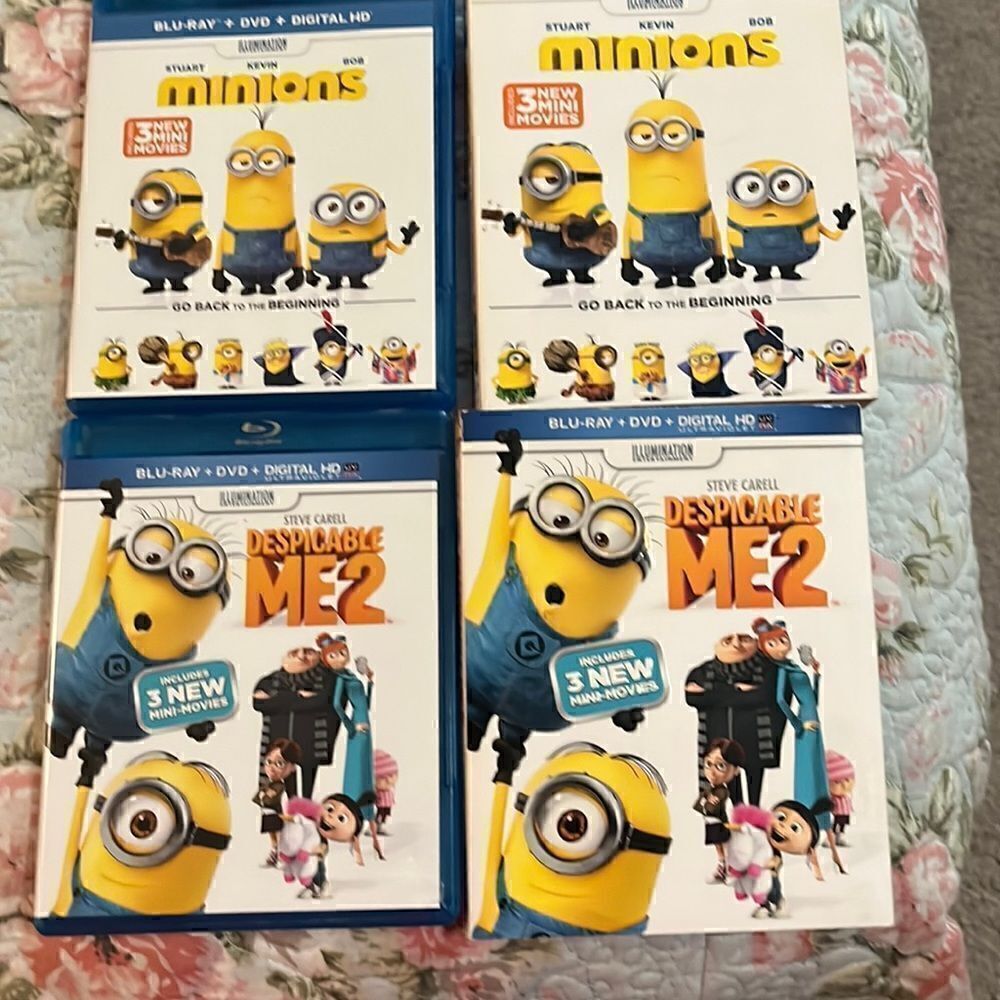 Despicable Me two and minions DVD